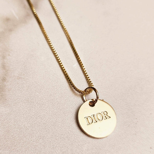 Designer Round Stamped Dbl Sided Charm Finding on 24K GF 18