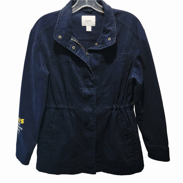 Jesus The Way The Truth The Life Upcycled Lightweight Navy Safari Jacket
