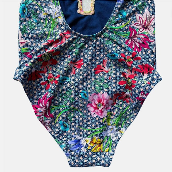 NWT Johnny Was Seaton Floral Halter One Piece, Size XS