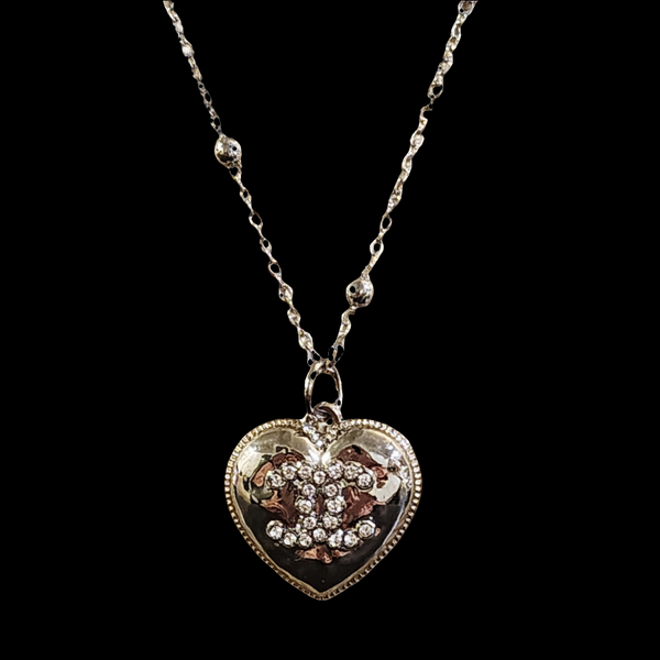 Silver Designer Charm Finding on 24K White GF 18