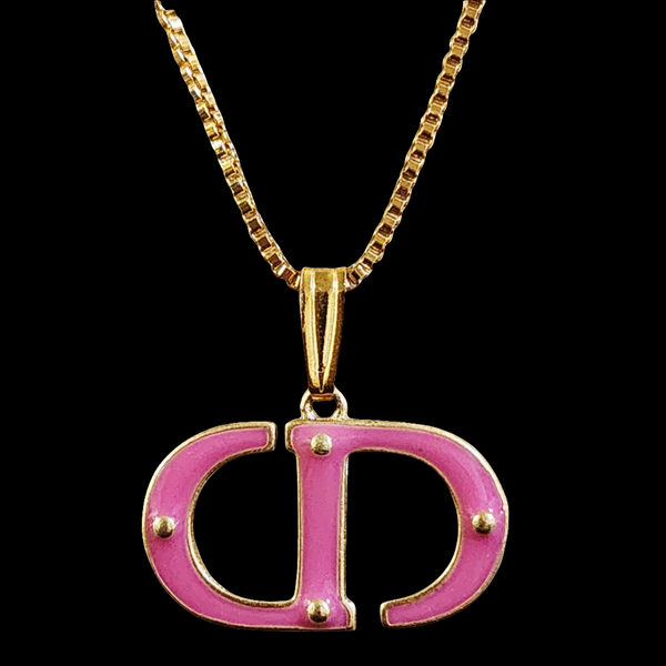 Repurposed CD Jewelry Charm on 18K GF Chain Necklace