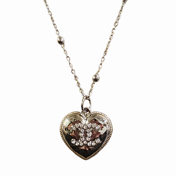 Silver Designer Charm Finding on 24K White GF 18