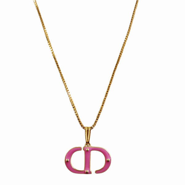 Repurposed CD Jewelry Charm on 18K GF Chain Necklace