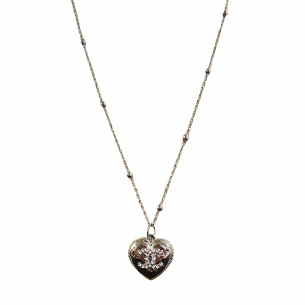 Silver Designer Charm Finding on 24K White GF 18