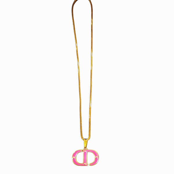 Repurposed CD Jewelry Charm on 18K GF Chain Necklace