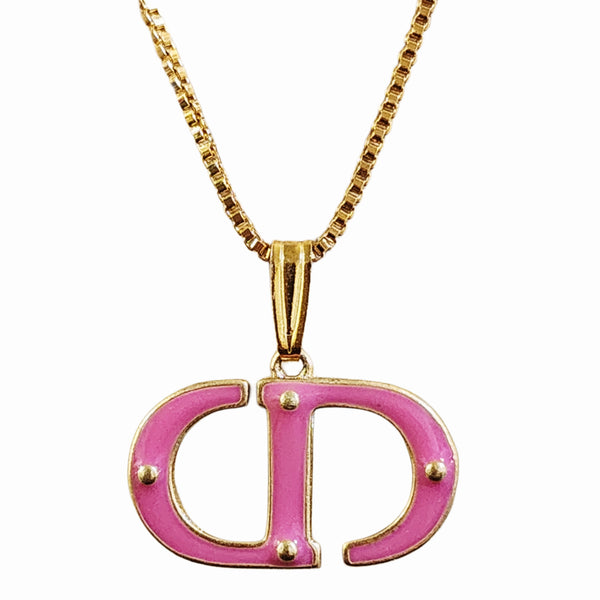 Repurposed CD Jewelry Charm on 18K GF Chain Necklace