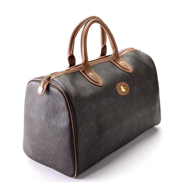 Authentic CHRISTIAN DIOR Small Duffle Bag in Monogram Honeycomb Coated Canvas Dior