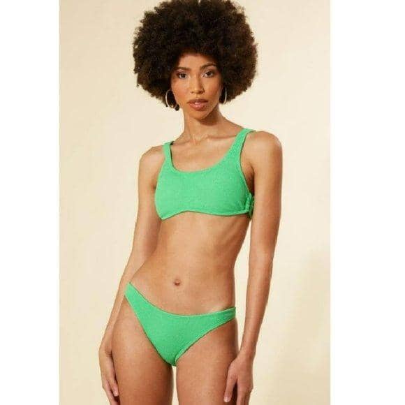 PQ / PILYQ Kiwi Reef Ring Side Halter Bikini Swimwear PILYQ