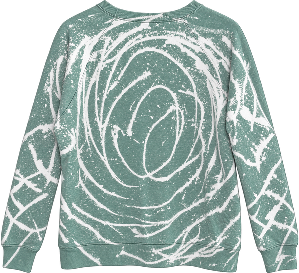 Jesus Loves You Custom Tie Dye Christian Upcycled Sweatshirt, L