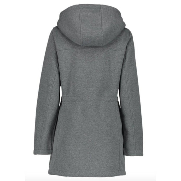 NWT BIG CHILL Gray Fleece Hooded Anorak Coat, M
