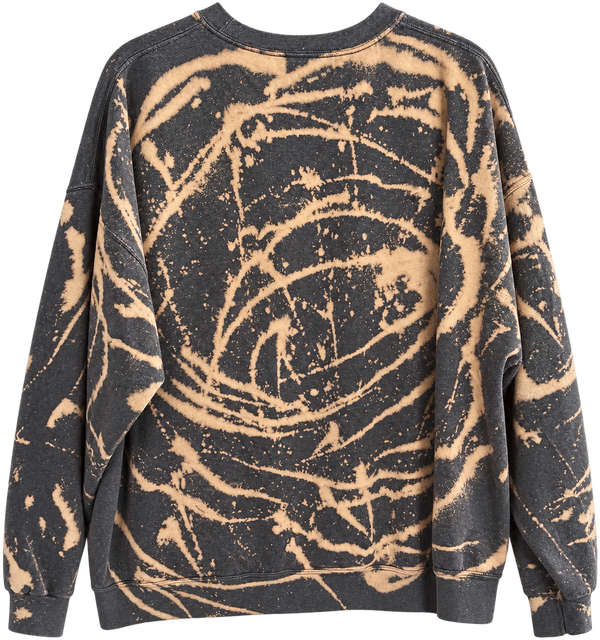 Make Heaven Crowded Custom Tie Dye Christian Upcycled Sweatshirt, 2X