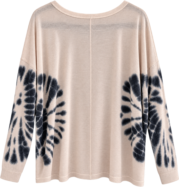 Faith Over Fear Custom Tie Dye Christian Upcycled Lightweight Sweater, 2XL