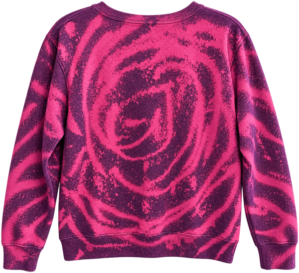 Rooted In Christ Custom Tie Dye Christian Upcycled Sweatshirt, M