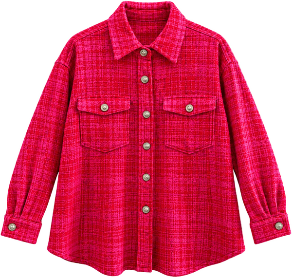 Created With A Purpose Repurposed Christian Theme Shirt Jacket, S