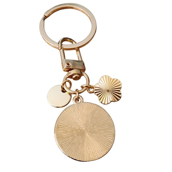 Elegant Handcrafted Upcycled CC White and Gold Key Holder