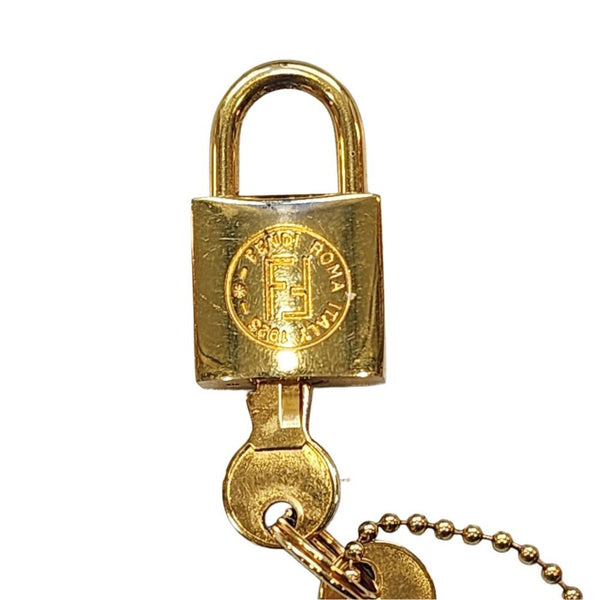 Pre-loved Fendi Gold Lock with Two Keys