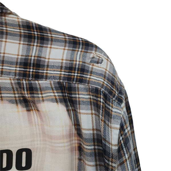 I Can Do All Things Through Christ Who Strengthens Me Repurposed Christian Theme Plaid Shirt, L