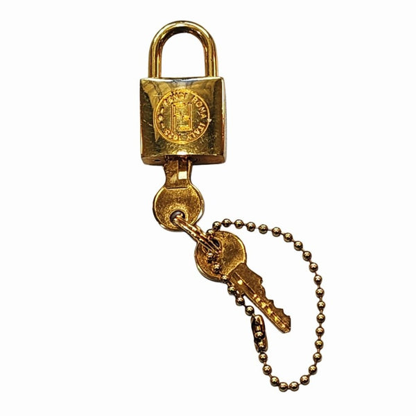 Pre-loved Fendi Gold Lock with Two Keys