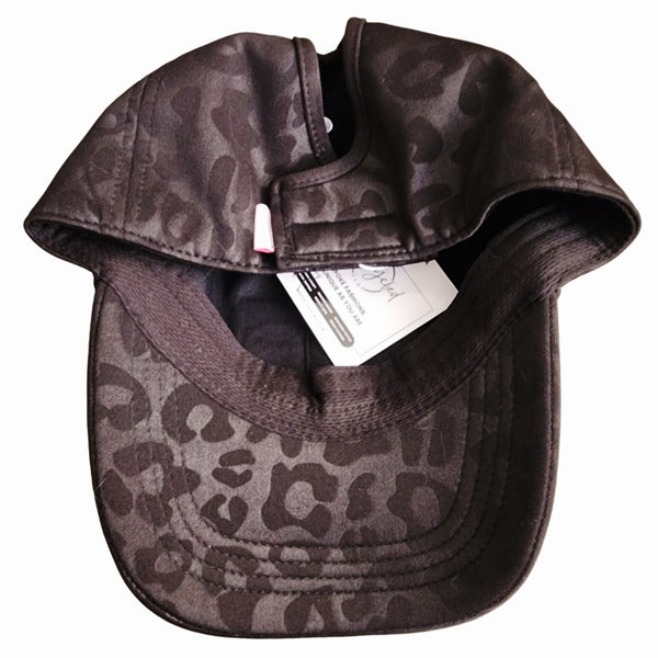 God Is Good Patch Leopard Print Adjustable Cap