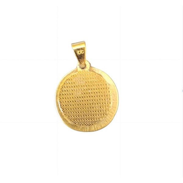 CC Designer Black & Rhinestone Button Pendant