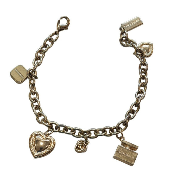 Pre-loved Dolce & Gabbana Gold Tone Charm Bracelet