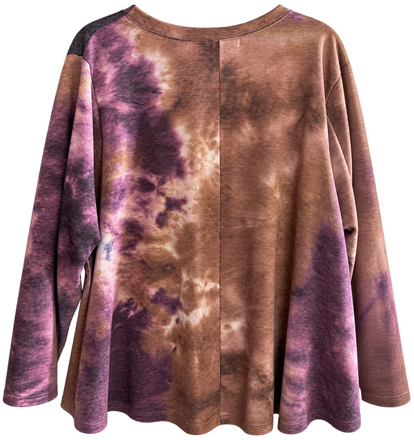 Make Heaven Crowded Custom Tie Dye Christian Upcycled Sweatshirt, 2XL