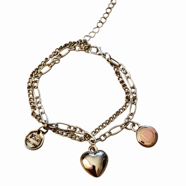 Authentic Dior Bag Charm On Charm Bracelet in Silver