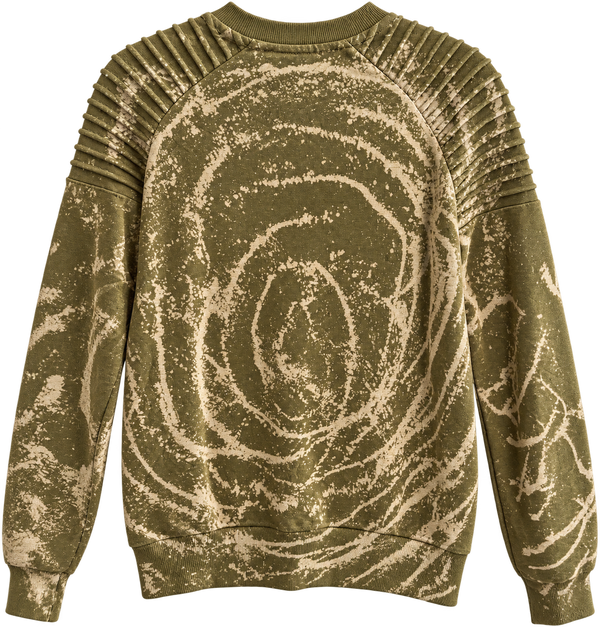 Faith Moves Mountains Custom Tie Dye Christian Upcycled Sweatshirt, XS