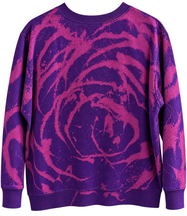 Jesus Loves You Custom Tie Dye Christian Upcycled Sweatshirt, XL