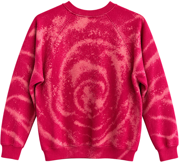 Make Heaven Crowded Custom Tie Dye Christian Upcycled Sweatshirt, L