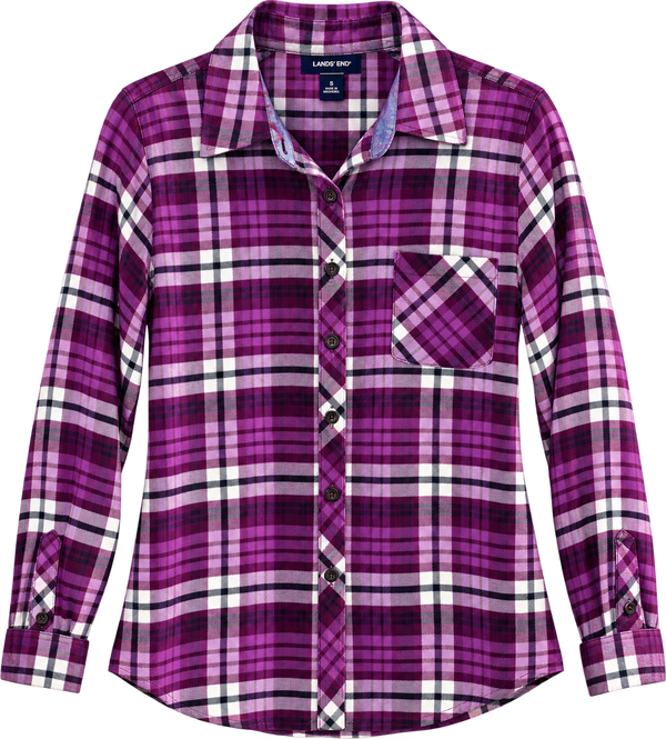 God Says You Are Enough Repurposed Christian Theme Plaid Shirt, S