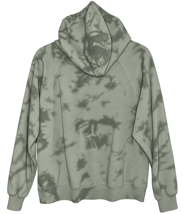 I Will Fear No Evil - Psalm 23:4 Custom Tie Dye Christian Upcycled Hoodie Sweatshirt, 2XL