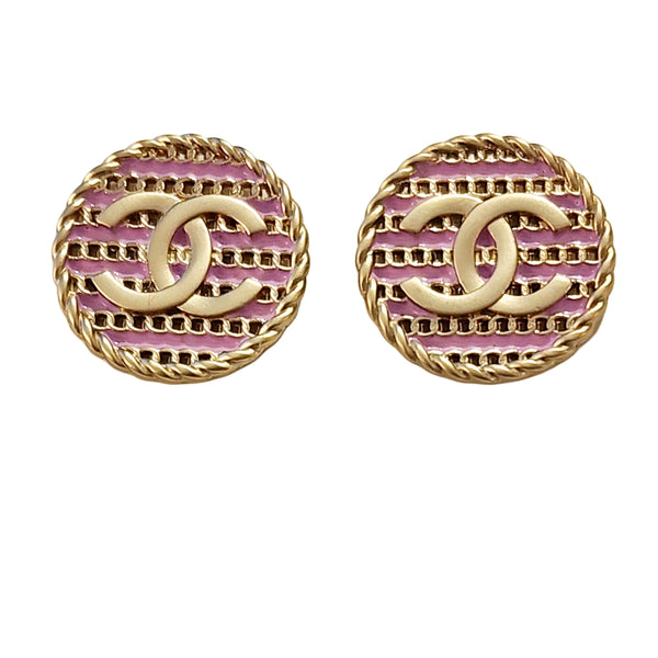 Designer Buttons Reimagined as Stud Earrings