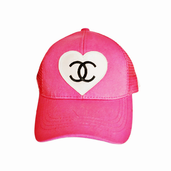 Designer Inspired Hot Pink Cap