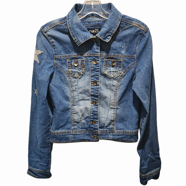 In A World Where You Can Be Anything Be Kind Custom Upcycled Jean Jacket, Women's S