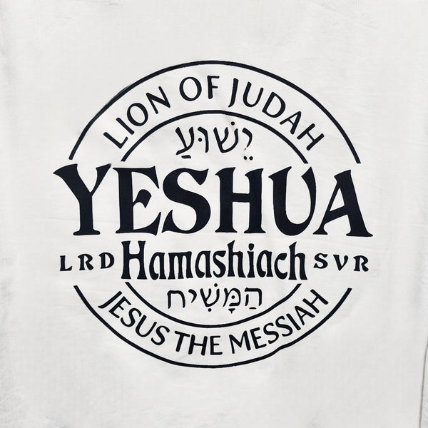 Yeshua Hamashiach Custom Upcycled Shirt, Men's 2X