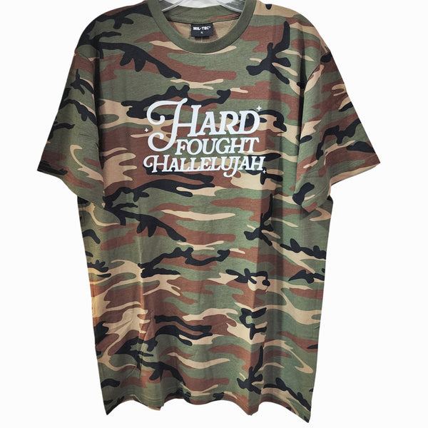 Hard Fought Hallelujah Camo Tee, Men's / Unisex