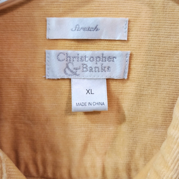 He Left The 99 To Find Me Custom Upcycled Yellow Small Corduroy Blazer Jacket, Women's XL