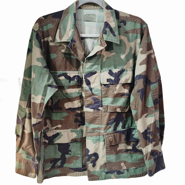 Jesus The Way The Truth & The Life Custom Upcycled US Military Camo Jacket, Unisex M