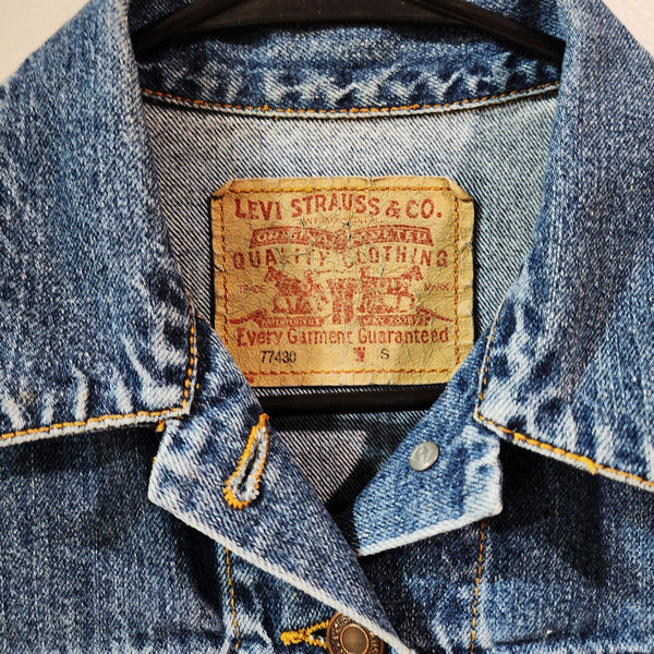 Yeshua The Lion of Judah Custom Upcycled Jean Jacket, Women's S