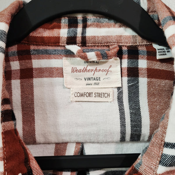 Fearfully And Wonderfully Created Custom Upcycled Plaid Shirt, Women's L