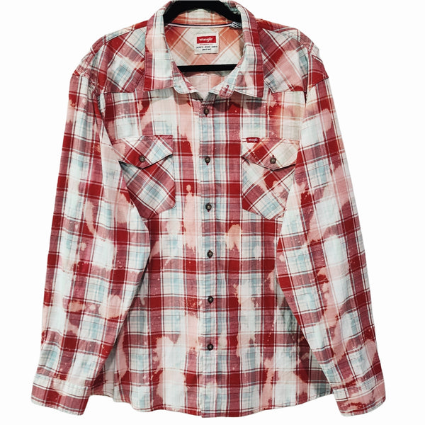 Psalm 23 The Lord Is My Shepard Plaid Wrangler Shirt, Women's 2X