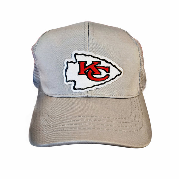 KC Chiefs Tan Trucker Hat Cap