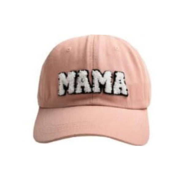 Mama & Mini Chenille Patch Cap in Blush