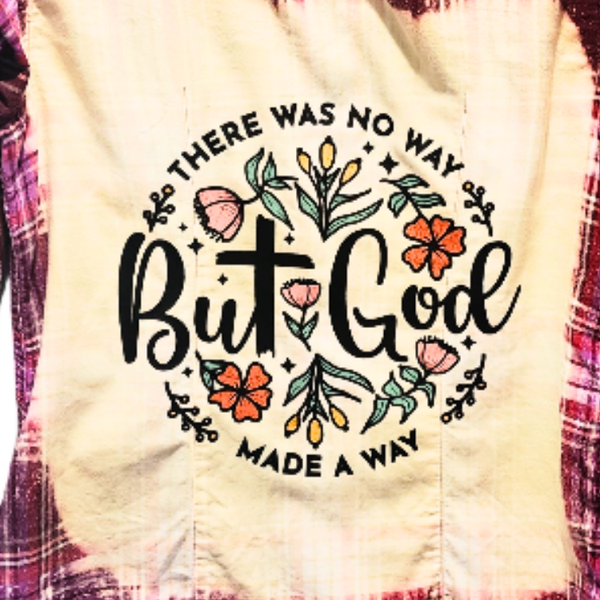 But God Custom Upcycled Plaid Shirt, Women's S