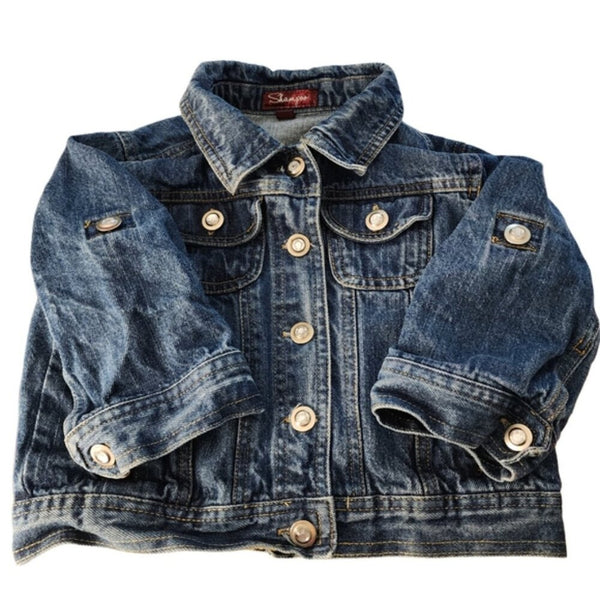 Jesus Loves You Girl's Custom Upcycled Christian Jean Jacket, 10/12