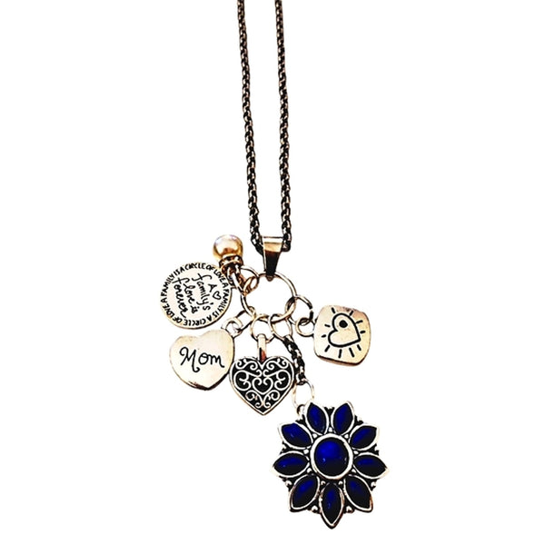 Interchangeable Snap Charm Mother's Day Multi-charm Necklace