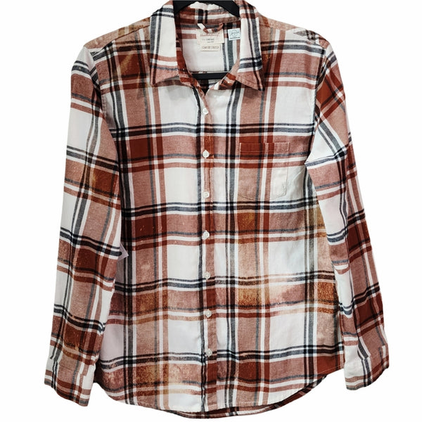 Fearfully And Wonderfully Created Custom Christian Upcycled Plaid Flannel Shirt