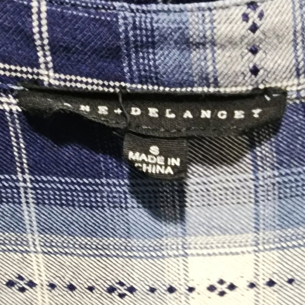 Perhaps You Were Born for Such a Time as This Custom Christian Upcycled Plaid Western Shirt, S