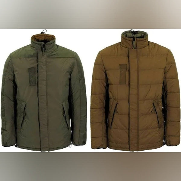 Vintage Dutch Army Reversible Upcycled Quilted Insulated Jacket, L/XL